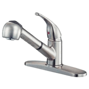 Bulb Head 42-5678 Satin Nickel Kitchen Faucet w/ Sprayer