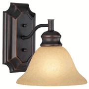 Oil Rubbed Bronze 54-4825 Single Bulb Wall Sconce/Bathroom Light